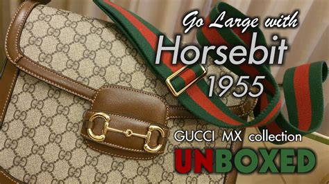 gucci horsebit shoulder bag 1955|gucci horsebit 1955 unboxing reviews.